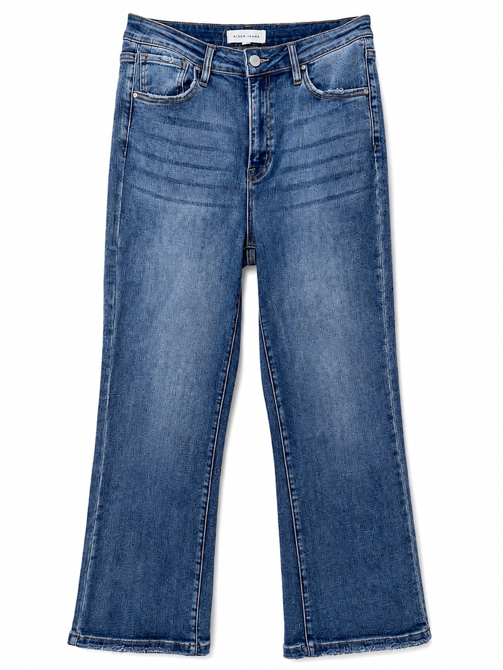 Risen Jeans Women’s 11/30 Medium Wash High Rise Straight Stretch Jeans
